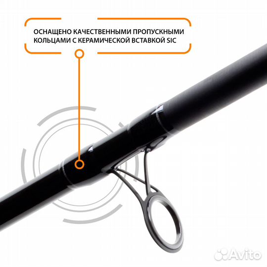 Удилище фидерное aqua pulsar 3,60 m 180 g