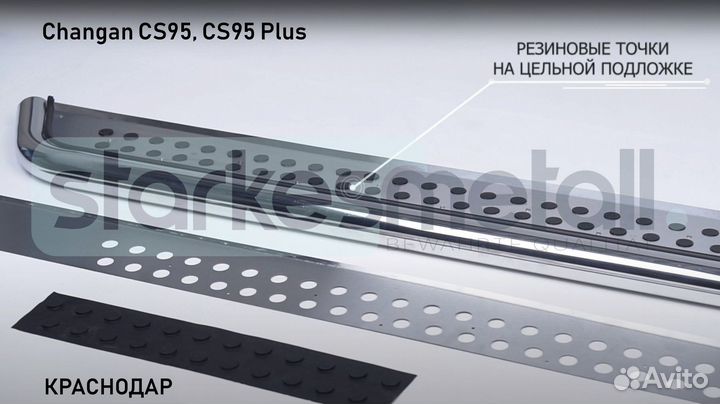 Пороги подножки Changan CS95, CS95 Plus Style