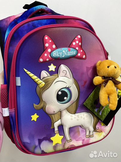 Новый школьный 3D рюкзак для девочки 1-4 класс