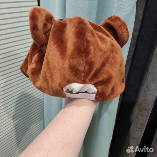 Карнавальная шапка медведя детская