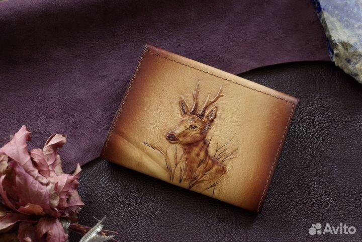 Обложка, портмоне для документов охотника