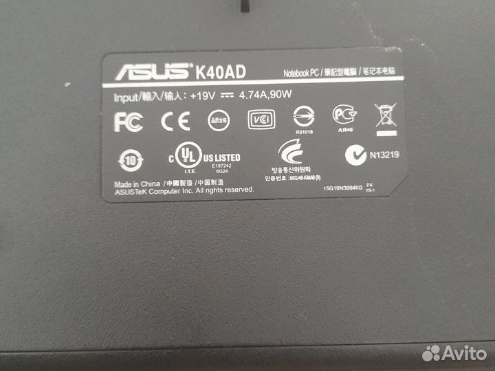 Ноутбук asus