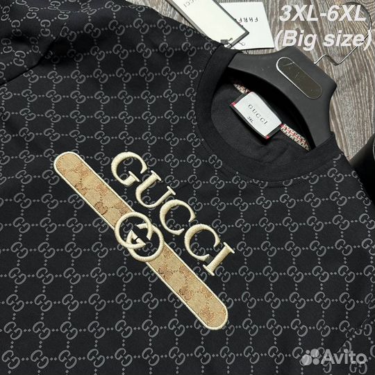 Свитшот мужской Gucci большой размер 54-60