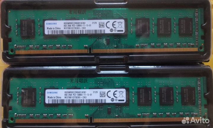 Оперативная память Samsung ddr3 8GB 1600мгц новая