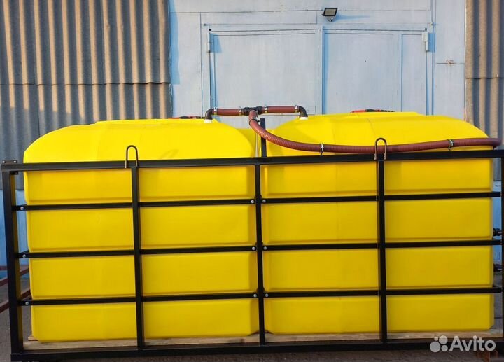 Емкости пластиковые в кассета с мотопомпой 12м3