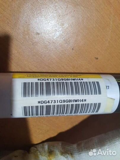 Подушка безопасности боковая правая Cadillac Srx