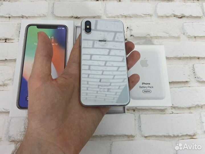 iPhone X 256 gb серебро А1301
