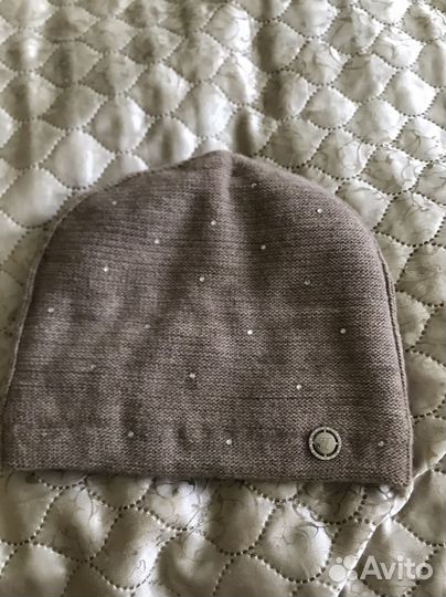 Комплект зимняя шапка с косынкой