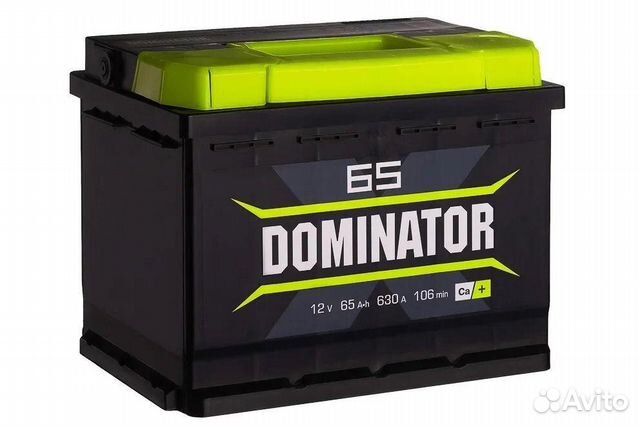 Аккумулятор автомобильный Dominator 65Ач обрат.пол