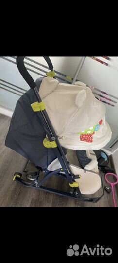 Детские санки коляска ника 7 8