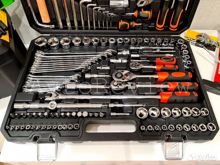 Набор инструментов авто-слесарный 129 предметов