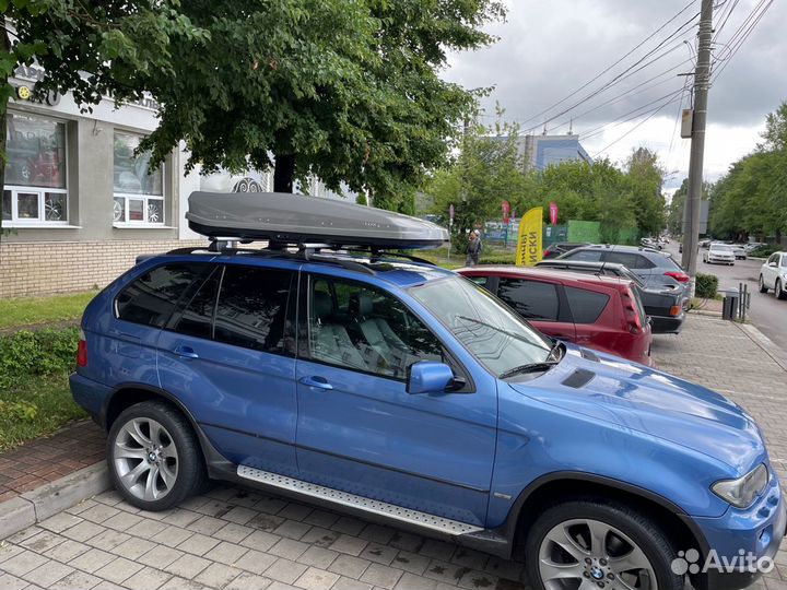 Автобокс LUX irbis 470L серый металлик на BMW X5