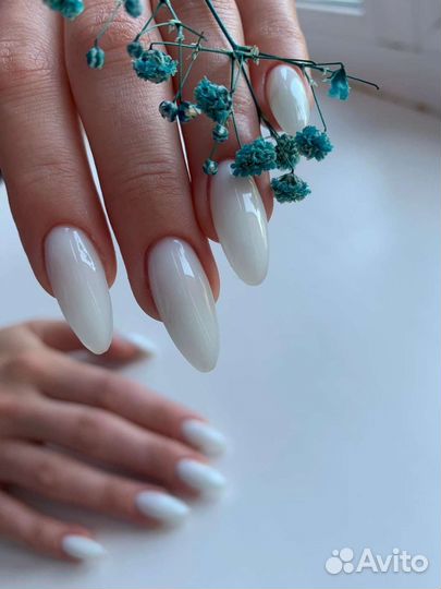 Маникюр наращивание укрепление