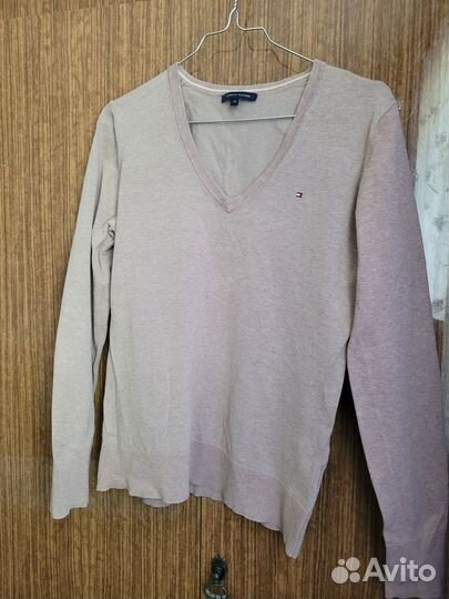 Джемпер бежевый М Tommy hilfiger