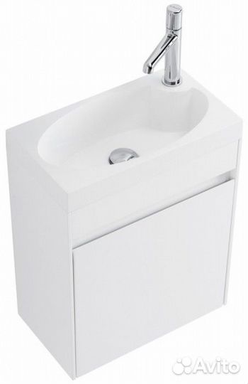 Тумба с раковиной BelBagno Pietra Mini 46L Bianco Lucido