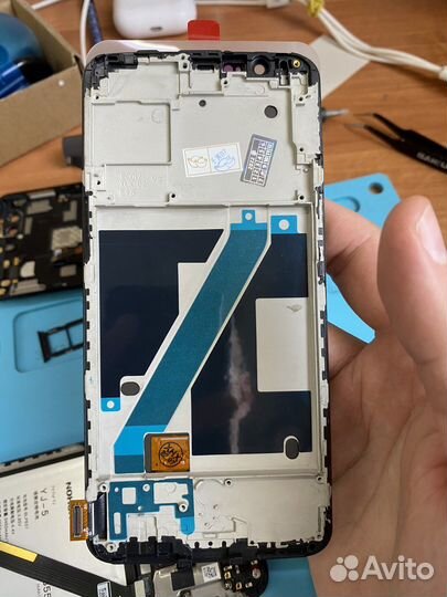 Дисплей для oneplus 5t в рамке * тачскрин (черный)