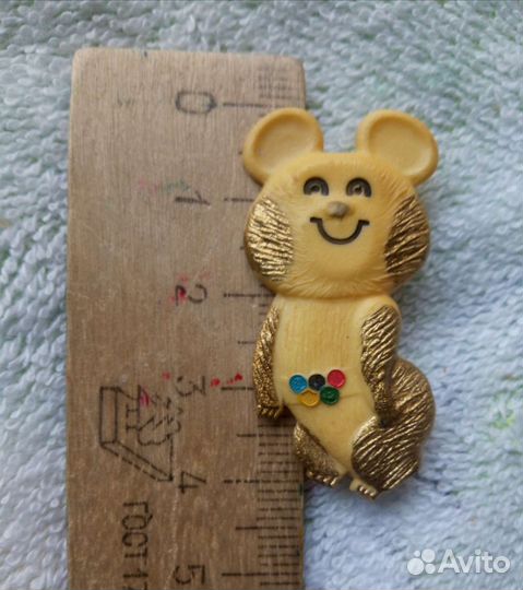 Значок олимпийский мишка