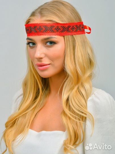 Русское льняное обережное очелье В наличии