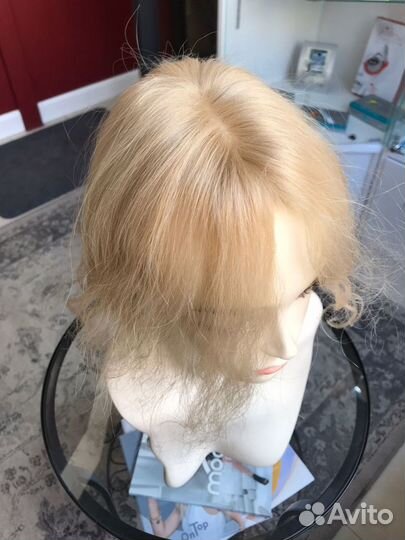 Накладка из натуральных волнистых волос