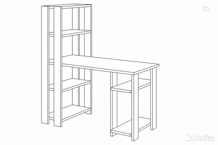 Стол компьютерный Slim стн-145/130 нбе