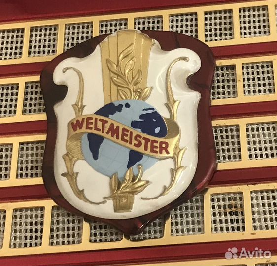 Немецкий трофейный аккордеон weltmeister 3 4