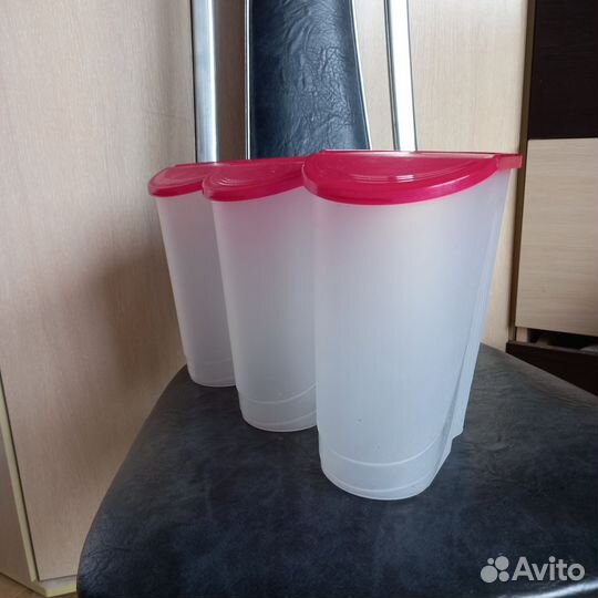 Банка для сыпучих продуктов 2 л (6 штук)