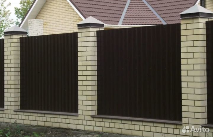 Забор из профнастила качественно качественно