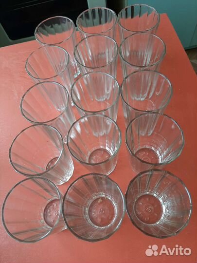 Стаканы граненые СССР 16 граней