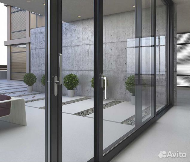 Панорамные окна под ключ. Оконные порталы