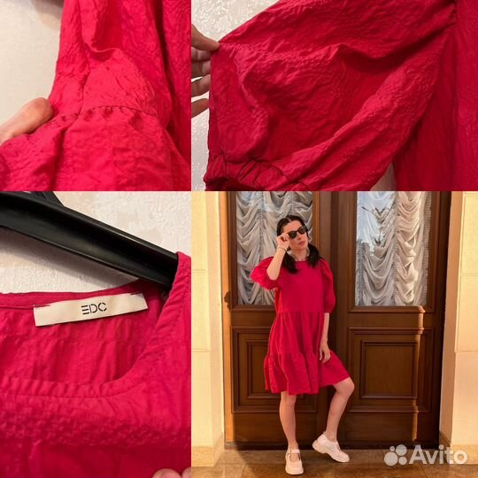 Платье с воланами 42-44