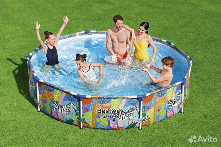 Бассейн для дачи Steel Pro 305х66см, 4062л Bestway