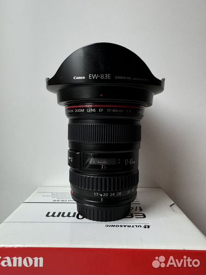 Объектив canon 17-40 f/4l usm
