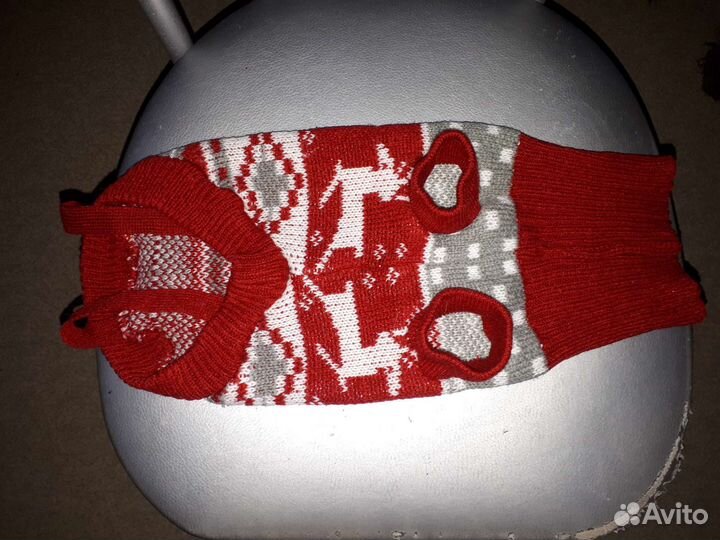 Вязальный костюмчик для собаки мелкой породы