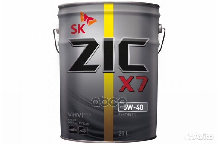ZIC X7 SAE 5W40 20л SN,A3/B4,A3/B3 MB229.5 BMW