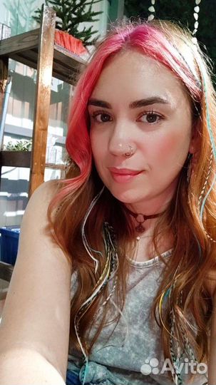 Наращивание перьев в волосы