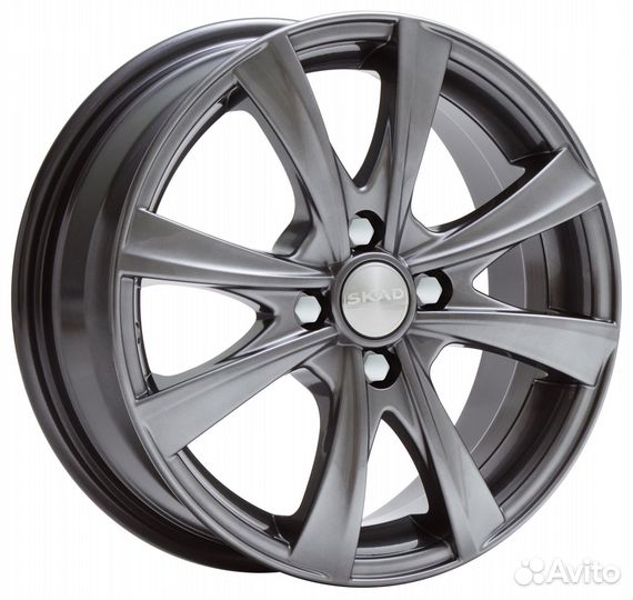 R15 4x100 6J ET48 D54,1 Скад Мальта Graphite