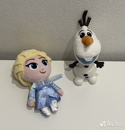 Эльза и снеговичок - мягкие игрушки