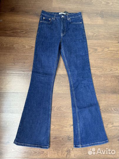 Джинсы клёш zara женские 38 р