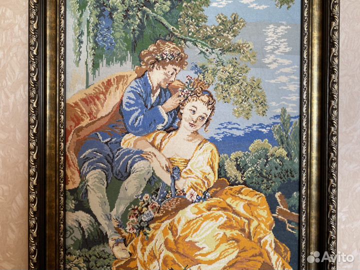 Картина ручная вышивка