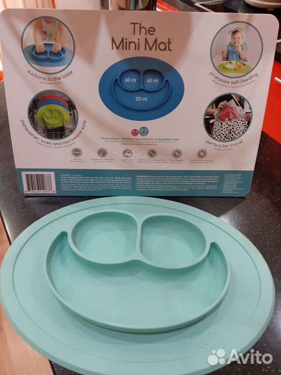 Силиконовая прилипающая тарелка Mini Mat
