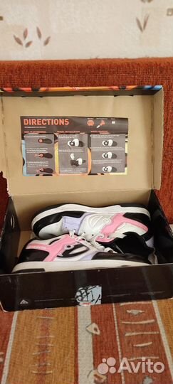 Кроссовки heelys на роликах женские