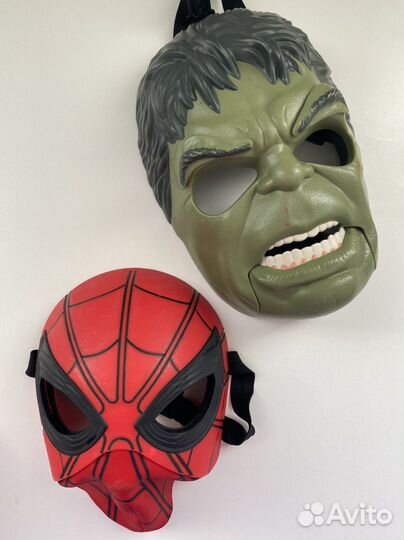 Маски халк и человек паук