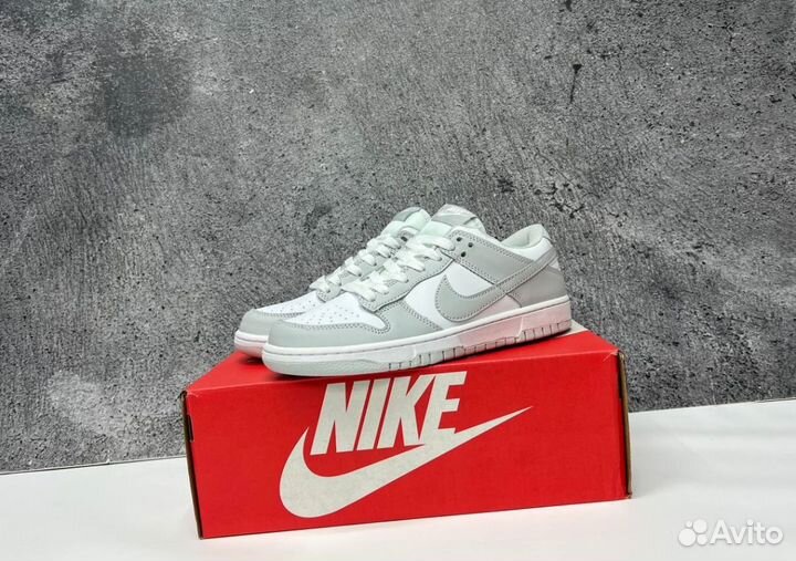 Кроссовки Nike SB Dunk Grey Люкс