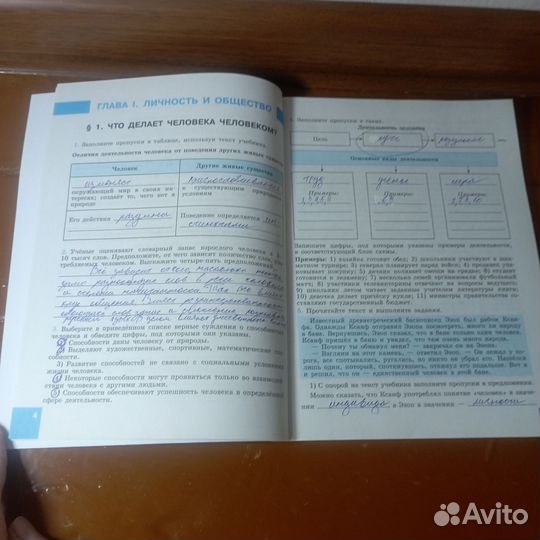 Обществознание рабочая тетрадь