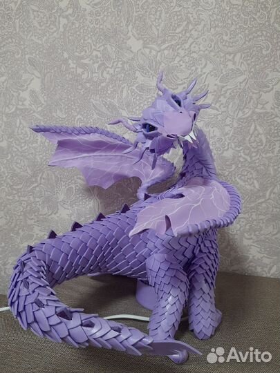 Светильник - дракон, ручная работа