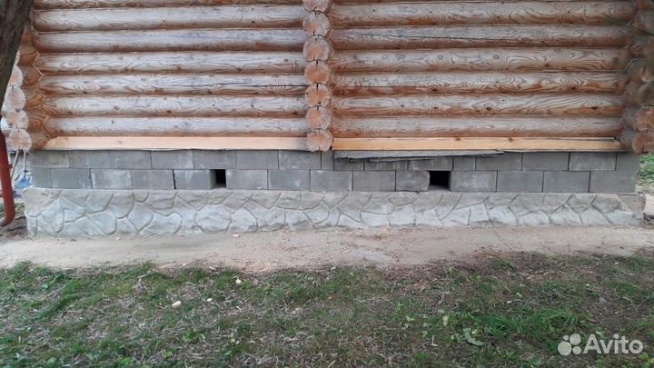Поднять дом, баню