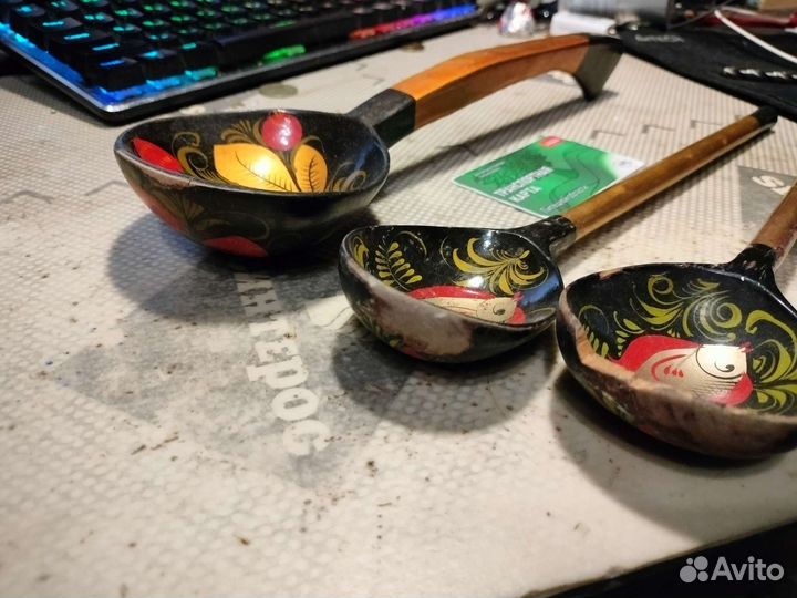 Деревянные ложки хохлома