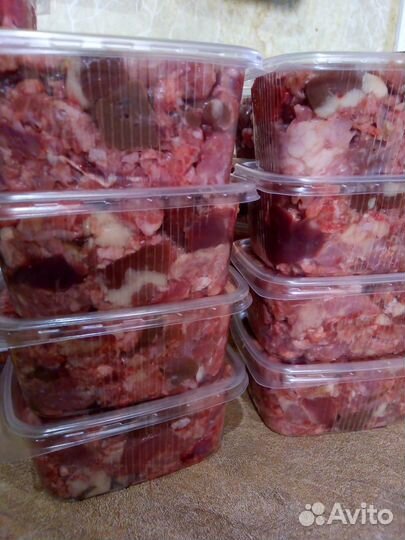 Натуральный корм для кошек, мясной микс, кунокаша