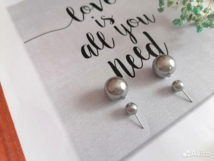 Серьги пусеты Avon