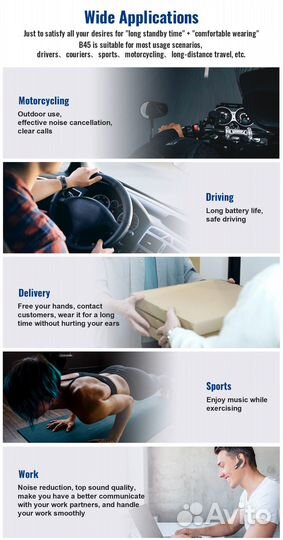 Новая беспроводная гарнитура New Bee LC-B45,black